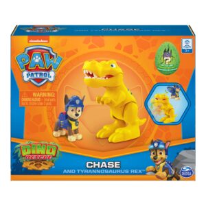 Paw Patrol, Dino Rescue Chase and Dinosaur Action Figure Set, for Kids Aged 3 and up