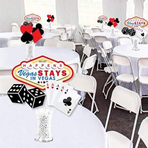 Big Dot of Happiness Las Vegas - Casino Party Centerpiece Sticks - Showstopper Table Toppers - 35 Pieces