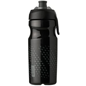 blenderbottle hydration halex squeeze water bottle with straw, 32-ounce, black