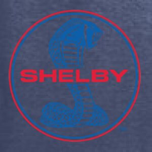 Shelby Cobra USA Logo Emblem Powered by Ford Motors Cars and Trucks Front and Back Men's Graphic T-Shirt, Vintage Heather Navy, X-Large