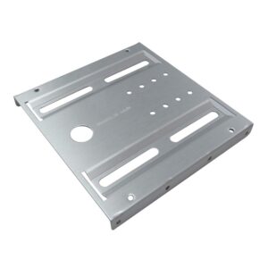 akust aluminum 2.5 inch to 3.5 inch drive bay adapter bracket silver