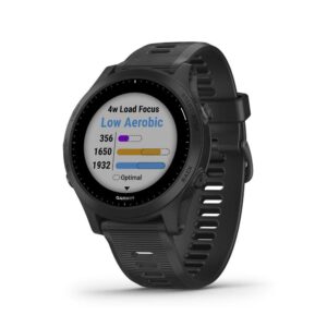 garmin forerunner 945, premium gps running/triathlon smartwatch with music, black (renewed)