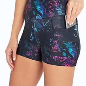 Marika Sky High Rise Shortie, Crystalized Dye Black, X-Large