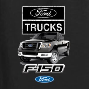 Wild Bobby Ford Trucks F150 Pickup Cars and Trucks Front and Back Unisex Graphic Hoodie Sweatshirt, Black, X-Large