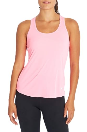 Bally Total Fitness Kiki Singlet Top, Ultra Pink, X-Large