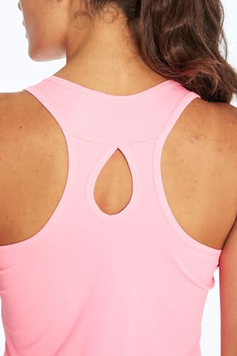 Bally Total Fitness Kiki Singlet Top, Ultra Pink, X-Large