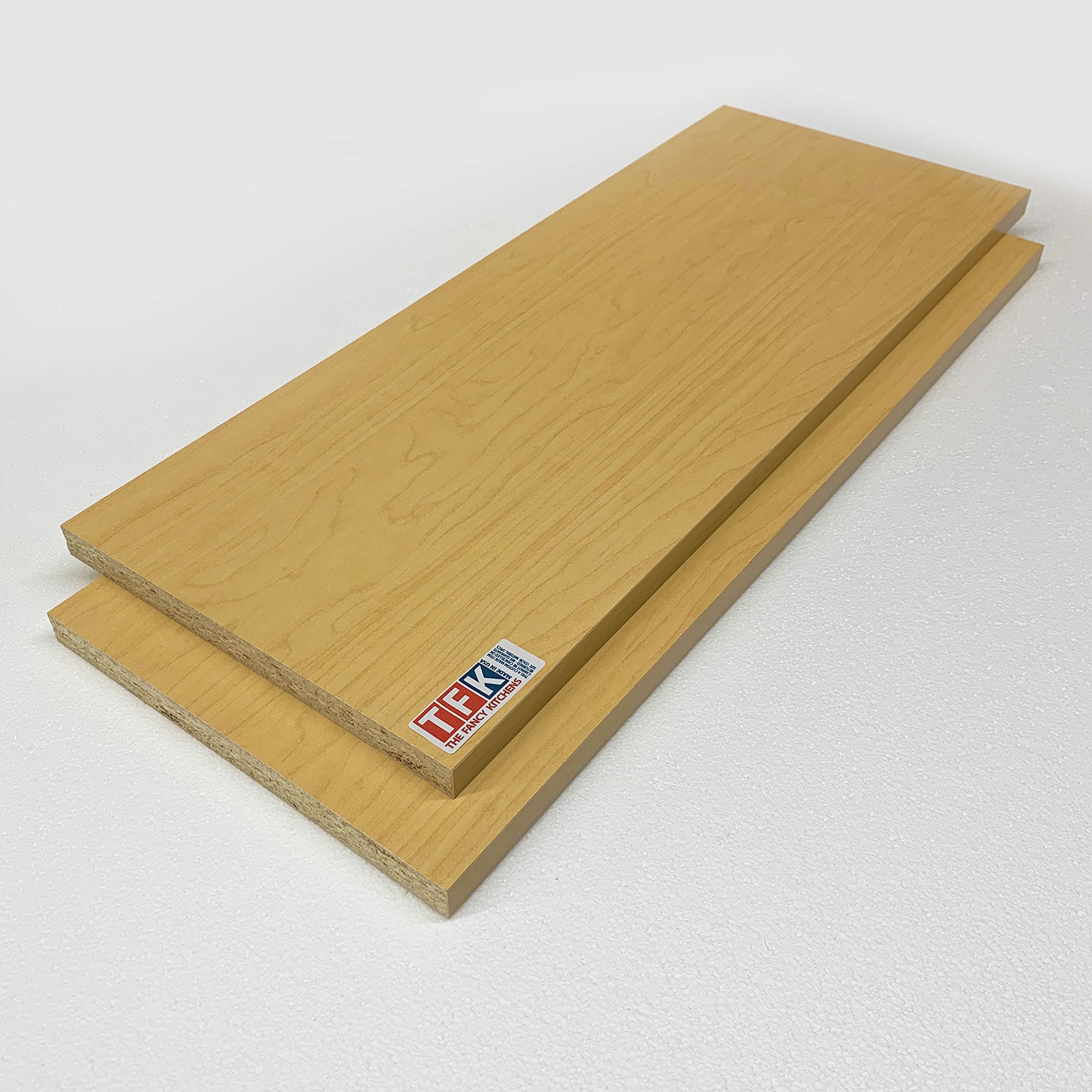 Maple Closet Shelves Melamine - Choose Your Accurate Size (1/4, 1/2, 3/4)