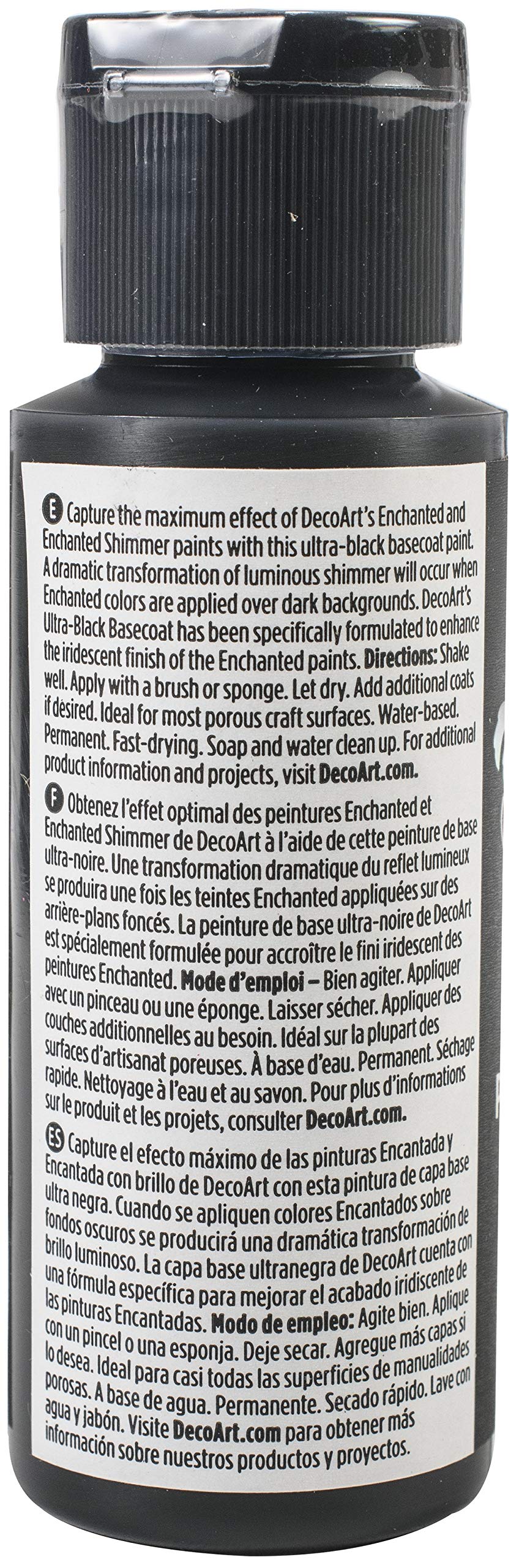 Deco Art Enchanted Paint 2OZ, us:one size, Ultra Black Basecoat