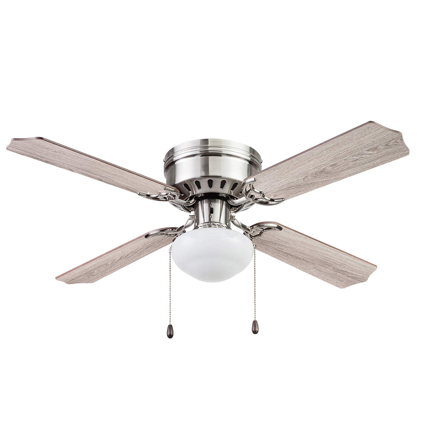 Portage Bay 51490 Cherry Hill Ceiling Fan, 42, Brushed Nickel