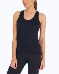 bally total fitness bella singlet top, black, x-large