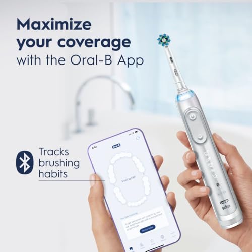 Oral-B Genius X Limited, Electric Toothbrush with Artificial Intelligence, Rechargeable Toothbrush (1) Replacement Brush Head, Travel Case, White