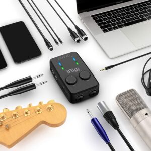 IK Multimedia iRig Pro Duo I/O USB audio interface, TRS balanced & headphones outputs, audio mixer to 24-bit, midi interface for music studio, recording, podcasting, streaming & social apps