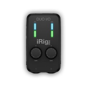 IK Multimedia iRig Pro Duo I/O USB audio interface, TRS balanced & headphones outputs, audio mixer to 24-bit, midi interface for music studio, recording, podcasting, streaming & social apps