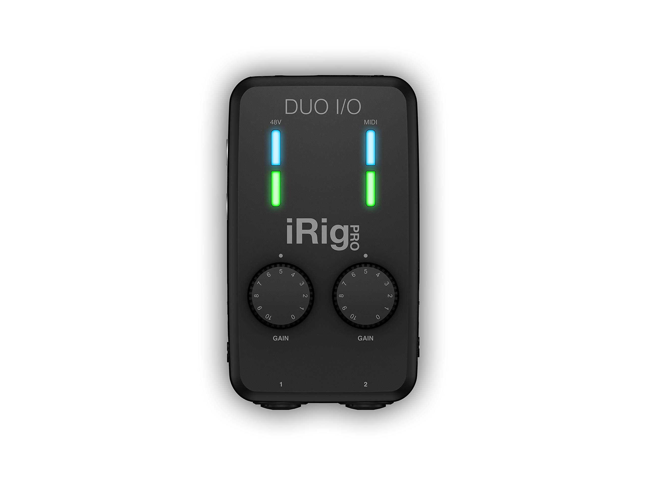 IK Multimedia iRig Pro Duo I/O USB audio interface, TRS balanced & headphones outputs, audio mixer to 24-bit, midi interface for music studio, recording, podcasting, streaming & social apps