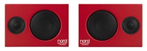 nord piano monitor v2 active stereo speakers (price is per pair), red