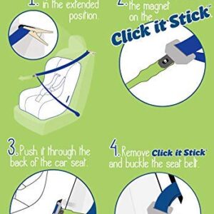 Click it Stick Car Seat Buckle Helper | Baby Car Seat Accessories | Quick Install Car Seat Key Tool