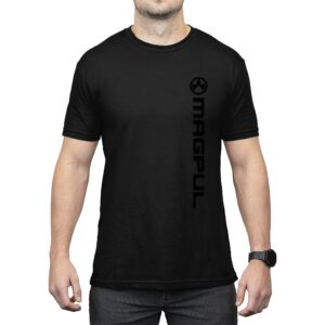 mapgul cotton crew neck short sleeve t-shirt for men, vert logo black, 3x-large