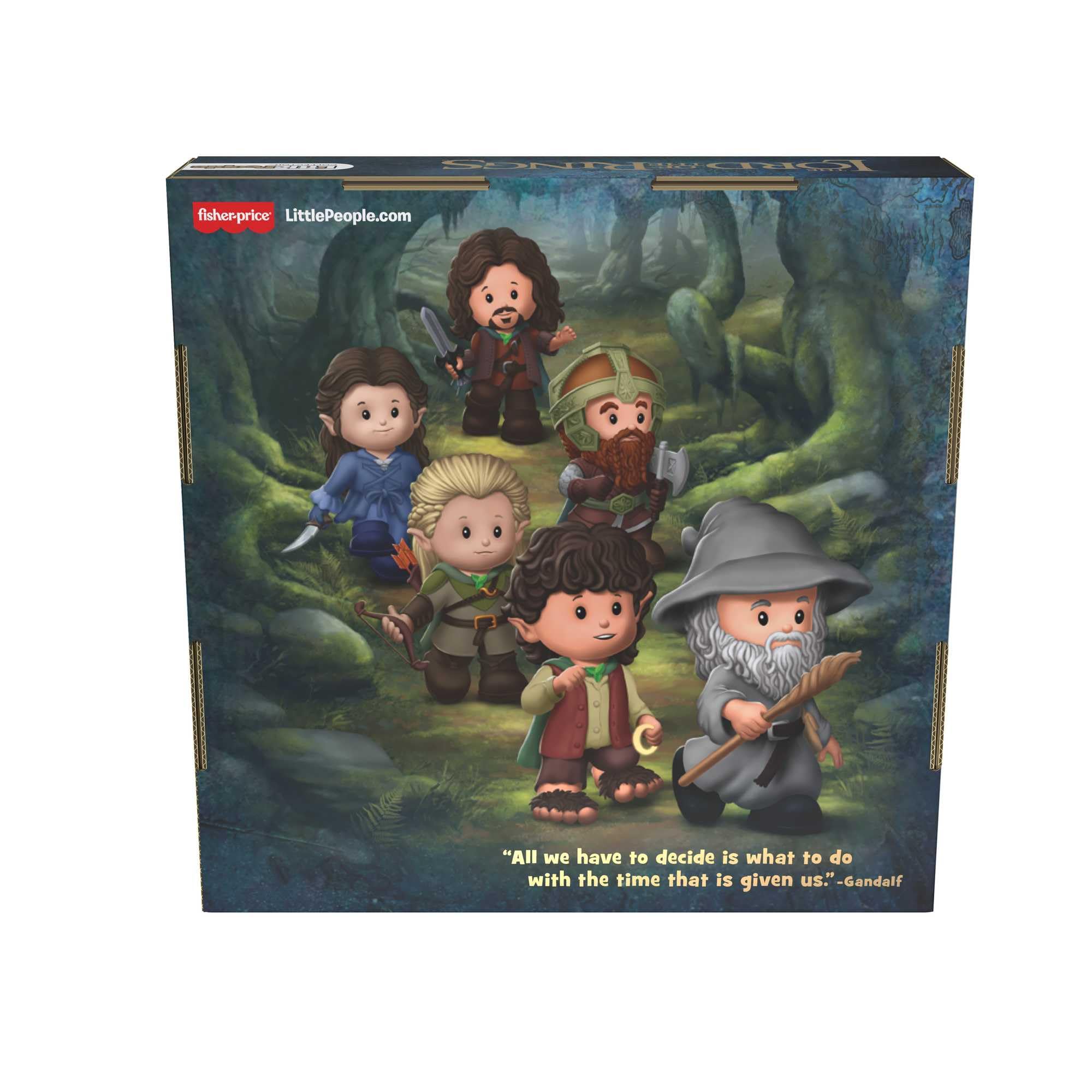 Little People Collector Lord of the Rings Special Edition Figure Set with 6 Characters in a Display Gift Package for Adults & Fans