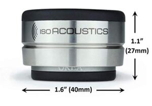 isoacoustics orea series audio equipment isolators (graphite - 4 lbs max/pc)