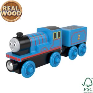 Thomas & Friends Wood Edward push-along train engine for toddlers and preschool kids ages 2 years and up