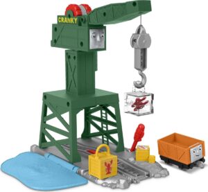 thomas & friends cranky the crane playset for preschool kids ages 3 years and older