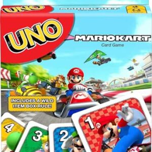 Mattel Games ​UNO Mario Kart Card Game for Kids, Adults, Family and Game Night with Special Rule for 2-10 Players