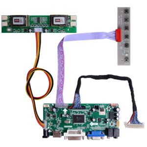 geeekpi nt68676 hdmi+vga+dvi+audio input lcd controller driver board or hsd190men4 m170en06 17" 19" 1280x1024 4ccfl 30pins lcd panel,fit for arcade1up monitor