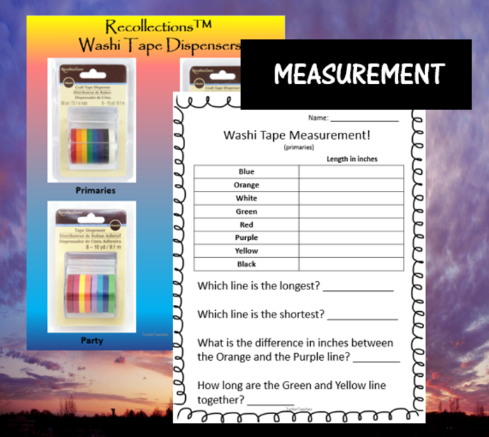 Washi Tape Measurement