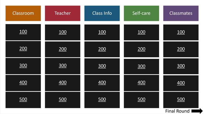 Classroom Board Game