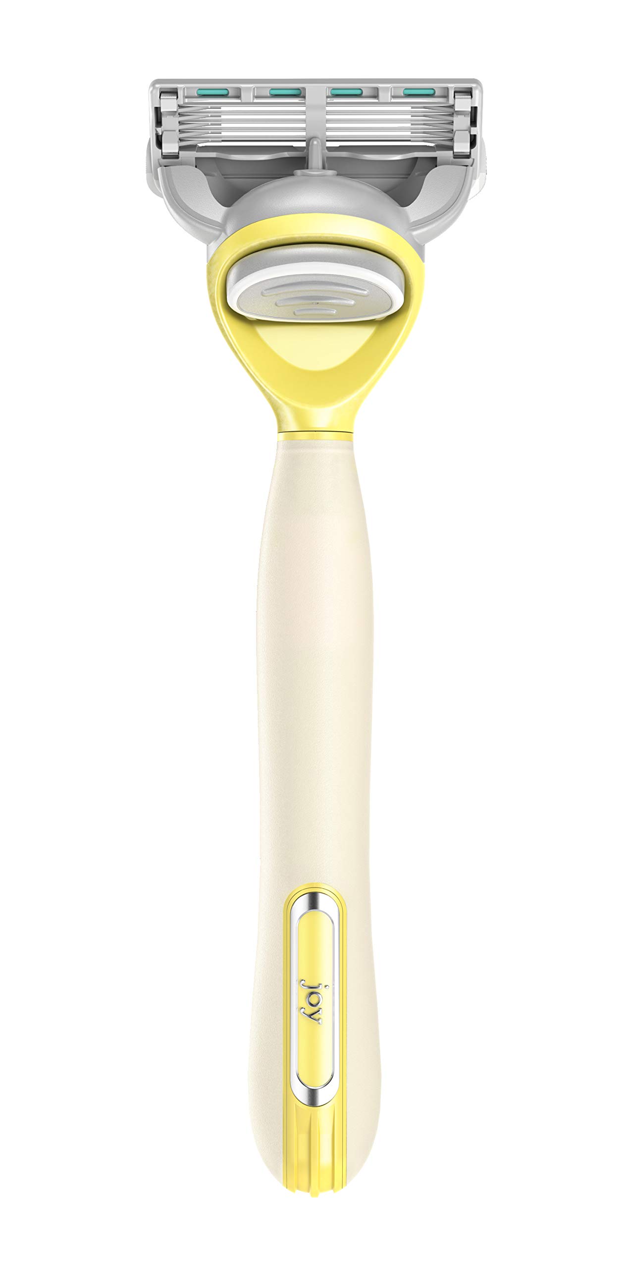 joy razor, handle + 2 razor blade refills (Yellow)