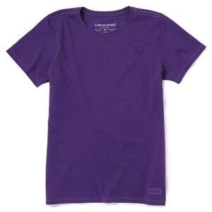 Life is good Womens Crusher, Deep Purple, Small