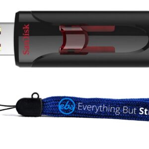 SanDisk Cruzer Glide 3.0 256GB USB Flash Drive (SDCZ600-256G-G35) High Performance Pen Drive Bundle with (1) Everything But Stromboli Lanyard