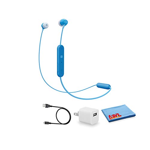 Sony WI-C300 Wireless Bluetooth in-Ear Headphones -Blue - Kit with USB Adapter