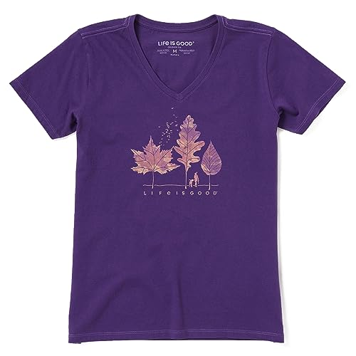 Life is good Womens Crusher, Deep Purple, X-Small