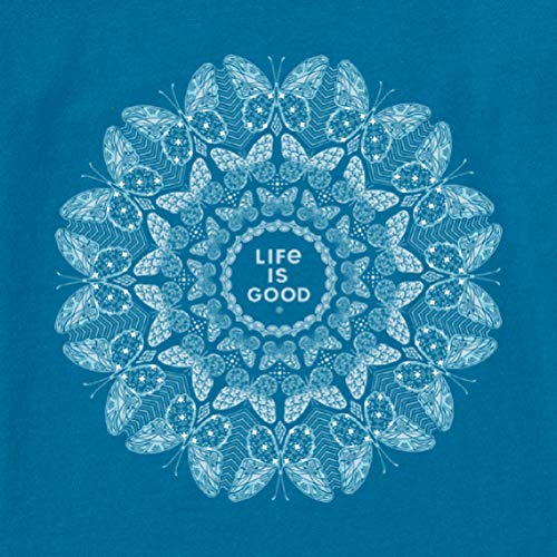 Life is good Womens Crusher, Persian Blue, X-Small