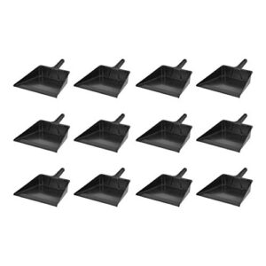 amazoncommercial 16" jumbo dustpan with heavy duty handle - 12-pack