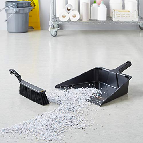 AmazonCommercial 16" Jumbo Dustpan with Heavy Duty Handle - 6-Pack