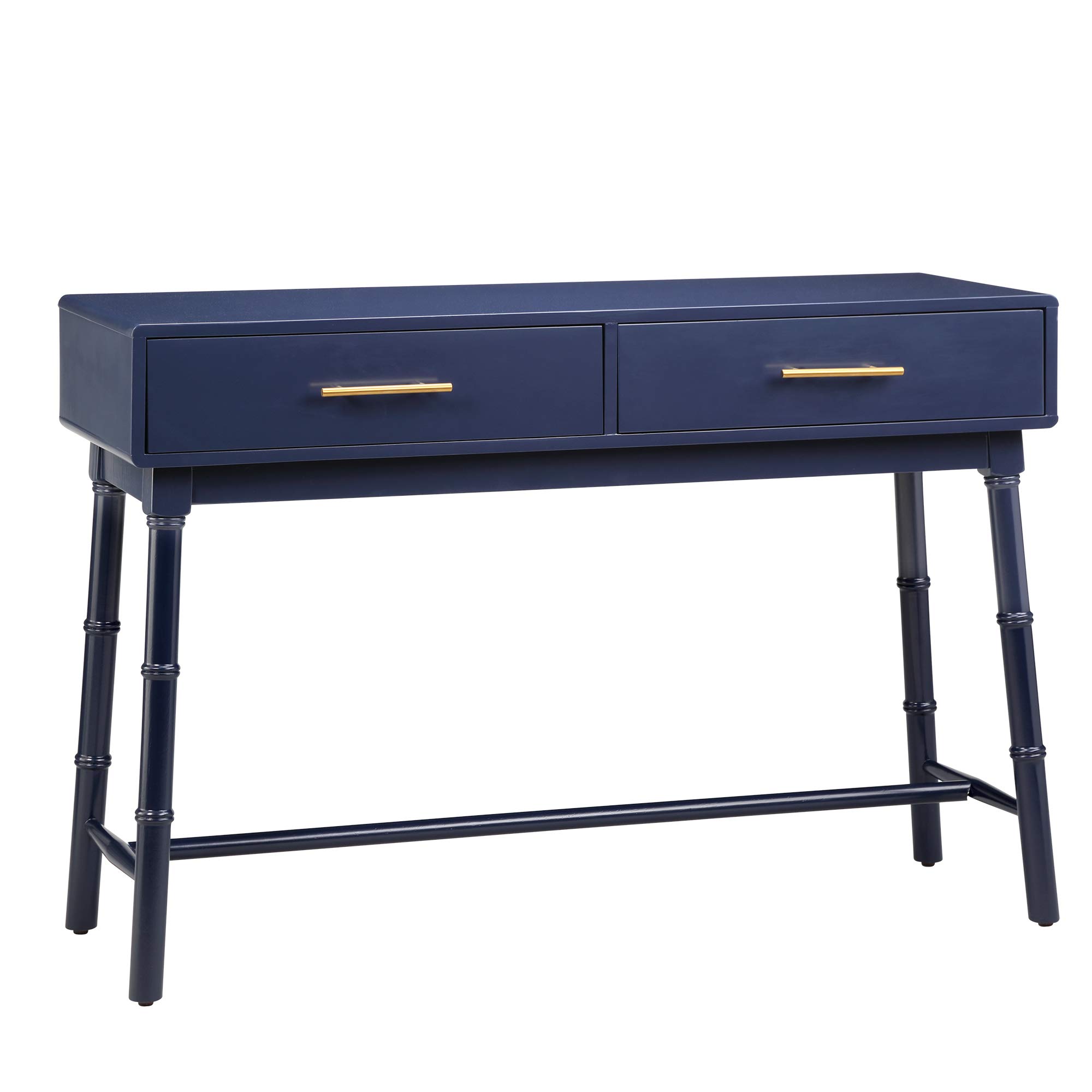 Amazon Brand – Ravenna Home Classic Console Table with Storage Drawers, 44"W, Blue