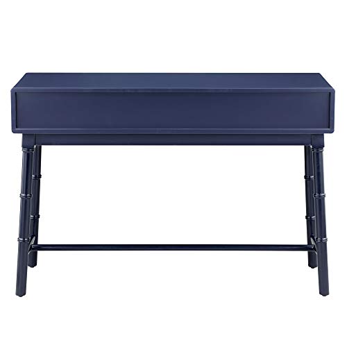 Amazon Brand – Ravenna Home Classic Console Table with Storage Drawers, 44"W, Blue