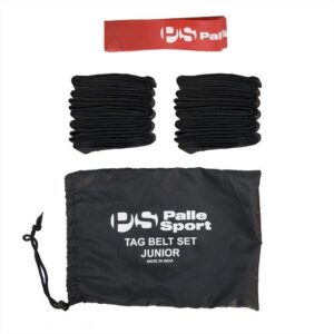 Palle Sport Tag Belt Junior Tackle Training Set of 10-10 Pack/Red