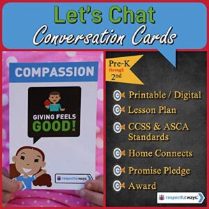 social emotional learning | distance learning | compassion | giving feels good! conversation cards | elementary school