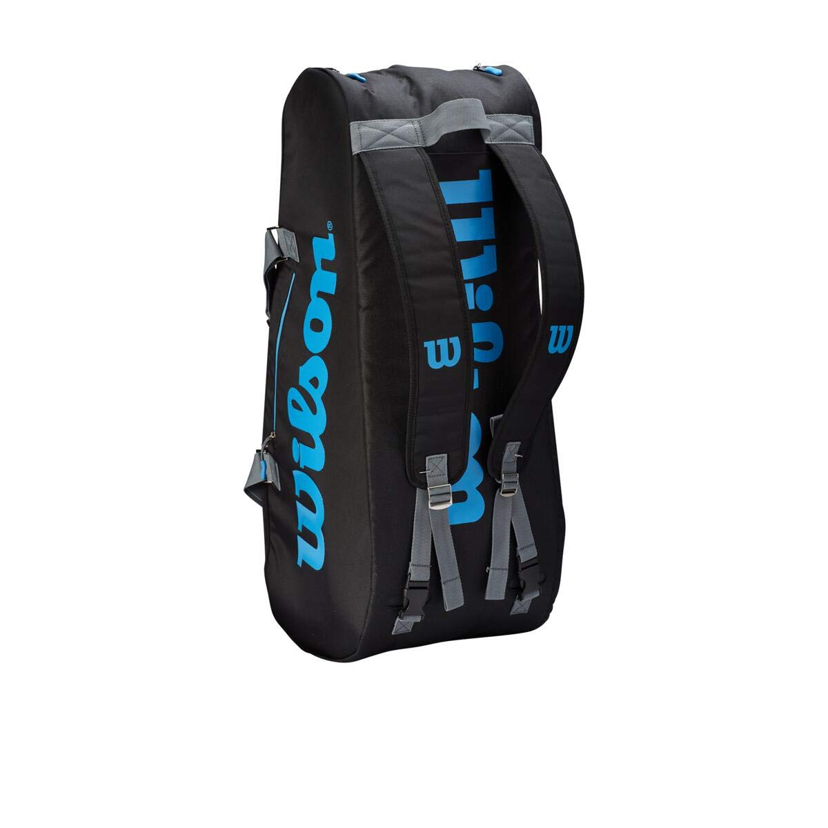 WILSON Ultra Tennis Racket Bag - Black/Blue, Holds up to 9 Rackets