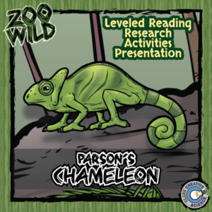 chameleon - 15 zoo wild resources - leveled reading, slides & activities
