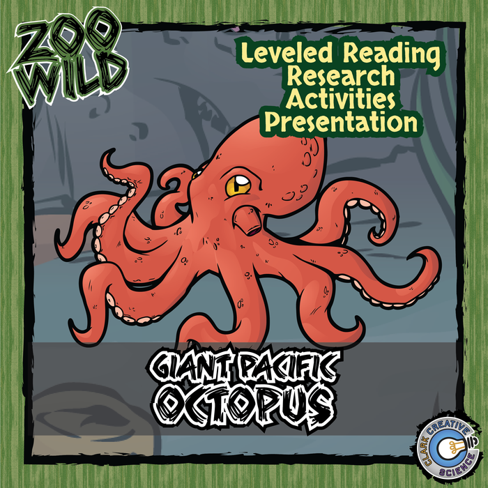 Octopus - 15 Zoo Wild Resources - Leveled Reading, Slides & Activities