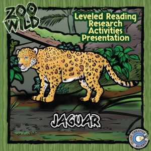 jaguar - 15 zoo wild resources - leveled reading, slides & activities