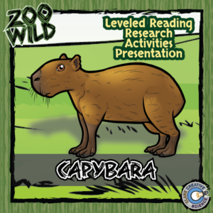 capybara - 15 zoo wild resources - leveled reading, slides & activities