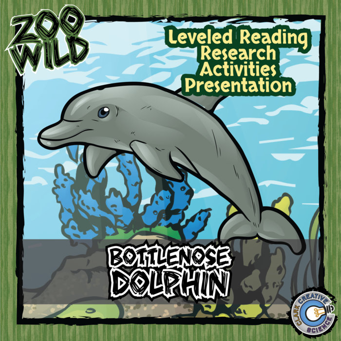 Dolphin - 15 Zoo Wild Resources - Leveled Reading, Slides & Activities