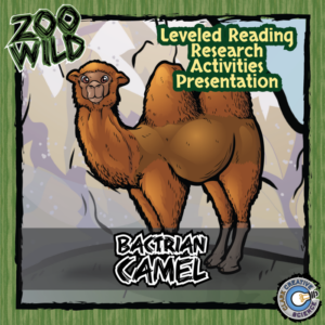 bactrian camel - 15 zoo wild resources - leveled reading, slides & activities