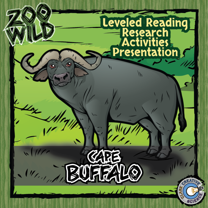 Buffalo - 15 Zoo Wild Resources - Leveled Reading, Slides & Activities