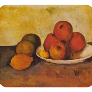 Mouse Pad Universe Museum Art Mouse Pads - Decorative & High Performance - 2 Sizes - Thick Natural Rubber, No Slip Base (Mini, Cezanne - Still Life with Apples)